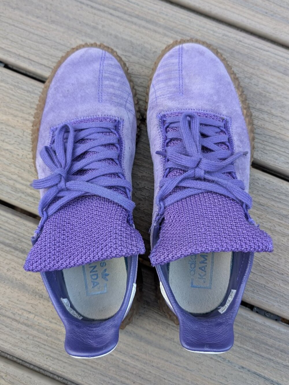 Adidas Kamanda Energy Ink Purple Suede Gum Sole Sneakers Mens Size:9
